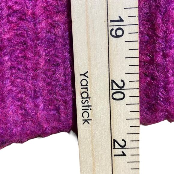 Derek Lam 10 Crosby - Locken Puff Sleeve Alpaca Blend Sweater in Fuchsia - Large - Picture 9 of 10